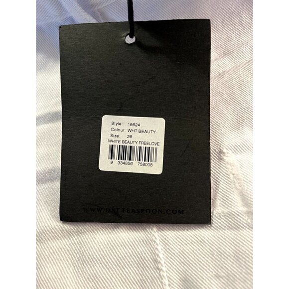 Women's One Teaspoon White Beauty Freelove Denim Skirt, 26, Small, 2-4 - Picture 6 of 14